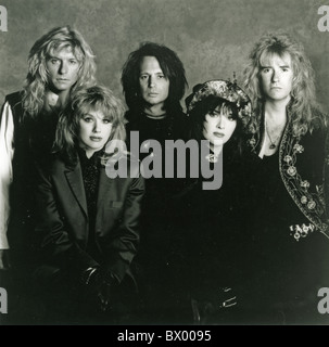 Herz-Promo-Foto des US-Rock-Gruppe im Jahr 1990. Foto Greg Gorman. Siehe Beschreibung unten für Namen Stockfoto