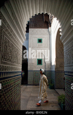 Afrika, Marokko, Casablanca. Mahakma Law Courts (aka Mahakma du Pacha) beherbergt die Scharia-Gerichte. Stockfoto