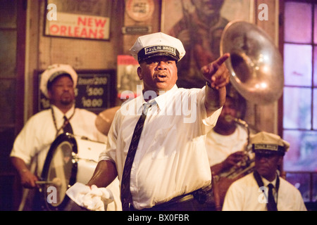 Die Paulin Brothers Blaskapelle spielt in der Preservation Hall in New Orleans, Louisiana. Stockfoto