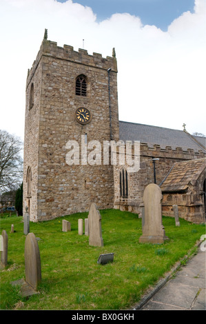 St Marys Kirche im Dorf Gisburnund in Lancashire in Nordengland Stockfoto