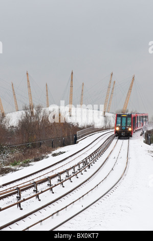 Schnee in London, Dezember 2010 Stockfoto