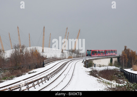 Schnee in London, Dezember 2010 Stockfoto