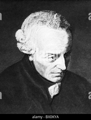 Deutsche Philosoph IMMANUEL KANT (1724-1804) Stockfoto