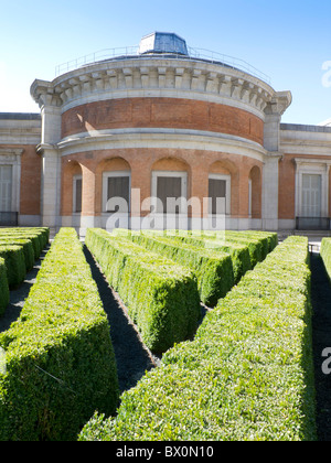 Hecke am Museo Nacional del Prado, Madrid, Spanien Stockfoto