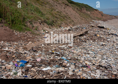 Treibgut am Ufer Stockfoto