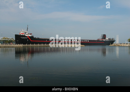 Steamshjp William G Mather Museum. Cleveland-Cliffs Unternehmen. Cleveland, Ohio, USA Stockfoto