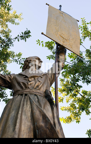 Statue von Don Miguel Hidalgo y Costilla bekannt als der Vater der Unabhängigkeit Mexikos, Hemisfair Park, San Antonio, Texas Stockfoto