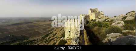 Die Ruinen der armenische Festung Yilani Grünkohl (Burg der Schlangen) in der Nähe von Osmaniye, Türkei Stockfoto