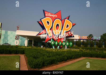 Pop Century Resort in Disneyworld, Orlando, Florida. Stockfoto