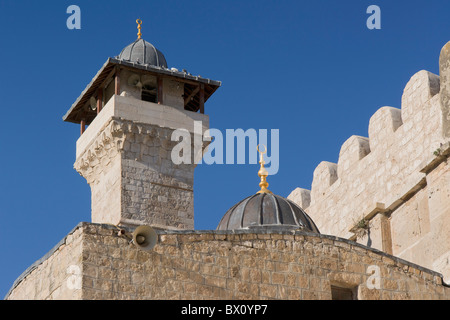 Der Ibrahim-Moschee, Höhle Machpela in Hebron, Palästina Stockfoto