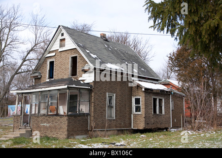 Freie Privatwohnung Flint Michigan USA Stockfoto