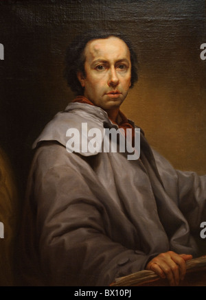 Selbstporträt, Anton Raphael Mengs, Deutsch, Metropolitan Museum of Art, New York City, Stockfoto