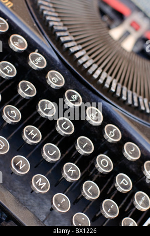 Detail von einer alten Schreibmaschine Stockfoto