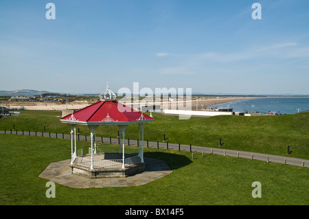 dh The Score ST ANDREWS FIFE Bandstand auf der Partitur st andrews Bay schottland fifeshire traditionelle Küste Stockfoto