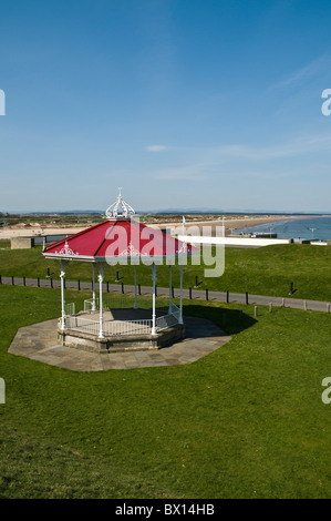 dh The Score ST ANDREWS FIFE Bandstand auf der Partitur st andrews Bay West Sands Beach schottland Musikband fifeshire Stockfoto