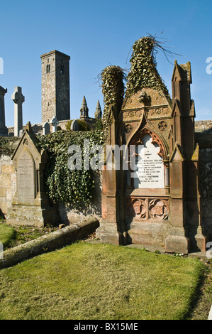 dh St Andrews Kathedrale ST ANDREWS FIFE St Andrews Friedhof Grabstein schottischen Grab Schottland Friedhof Stockfoto