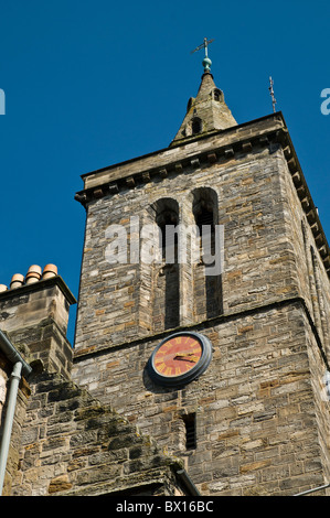 dh St Andrews University ST ANDREWS FIFE St Salvators College Uhr Glockenturm Kathedrale Salvator Kirche schottland Stockfoto