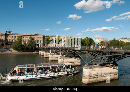 Paris (75): Die Brücke "Pont des Arts" Stockfoto