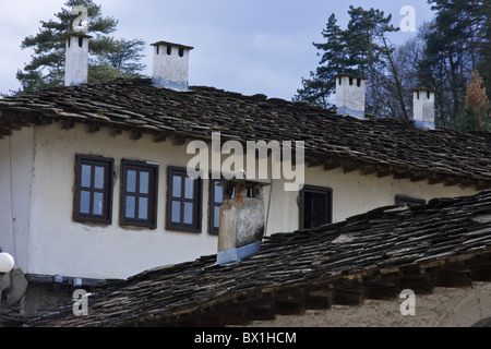 Troyan-Kloster, Orhodox-Gottesdienst in der Nähe der Stadt Troyan, Bulgarien, Balkan, Osteuropa Stockfoto