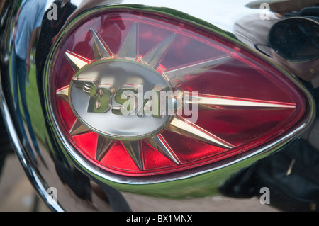 Detail der BSA Motorrad Motorrad-Rallye Stockfoto