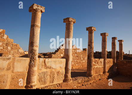 Römische Säulen, römische Ruinen von Paphos Stockfoto