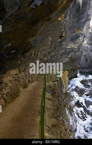 Die Breitachflume im winter Stockfoto