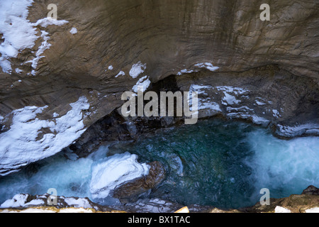 Die Breitachflume im winter Stockfoto