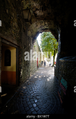 Tenby Stadtzentrum Pembrokeshire Wales UK Stockfoto