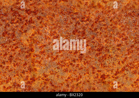 Korrodierte Metall Oberfläche nahtlos aneinander, rötlich Orange Farbe verrostet. Stockfoto