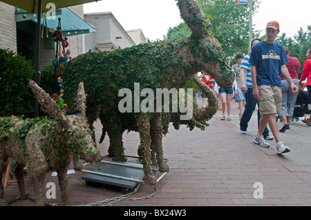 Geschäfte auf der 7th ST südöstlich in der Nähe von osteuropäischen Markt in Washington DC. Stockfoto