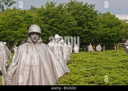 Das Korean War Veterans Memorial in Washington, DC. Stockfoto