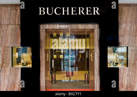 Bucherer Shop, Lugano, Schweiz Stockfoto