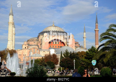 Aya Sofya (Hagia Sophia) oder Kirche der göttlichen Weisheit, Istanbul, Türkei Stockfoto