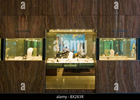 Bucherer Shop, Lugano, Schweiz Stockfoto