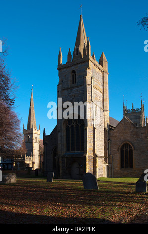 Die KIRCHE VON ST LAWRENCE AUF DER WEBSITE VON EVESHAM ABTEI Gloucestershire, Großbritannien Stockfoto