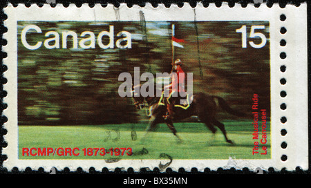 Kanada - CIRCA 1973: Eine Briefmarke gedruckt in Kanada gewidmet musikalische Fahrt, ca. 1973 Stockfoto