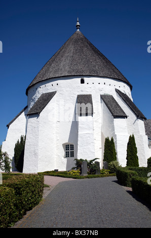 Osterlars Rundkirke (Østerlars Rundkirche). Bornholm. Dänemark. Stockfoto