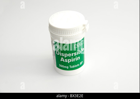 dispergierbar Aspirin - für viele lebensrettende, Herzinfarkte, Schlaganfälle usw. genommen Stockfoto