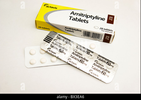 Amitriptylin-Tabletten für Depression & Depressive Störungen Stockfoto