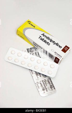 Amitriptylin-Tabletten für Depression & Depressive Störungen Stockfoto