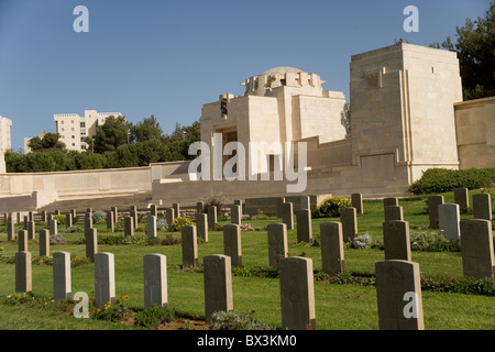 Die Gedächtniskapelle zu Ehren des New Zealand Kräfte bei der Commonwealth War Graves Cemetery in Jerusalem, Israel Stockfoto