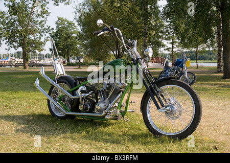 Custom Harley Davidson Chopper Chopper Motorrad Motorrad Motorrad Motorrad Fahrräder Motorräder Zyklen Motorräder der 60er Jahre Stil Cus Stockfoto