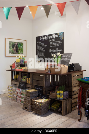 Lilys Wohnküche. Das erste Pop-up-Doggy Diner, London UK Stockfoto