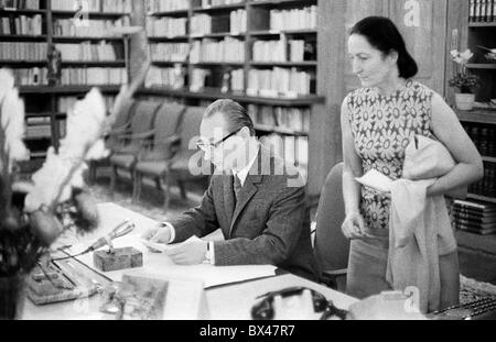 Alexander Dubcek, Rede, Adresse, radio Stockfoto