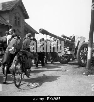 Dem zweiten Weltkrieg, Protektorat Böhmen und Mähren, Prag, Mai 6. 1945 Stockfoto