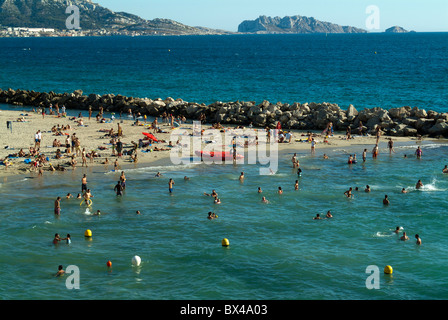 Marseille, Frankreich - Prophète Strand Stockfoto