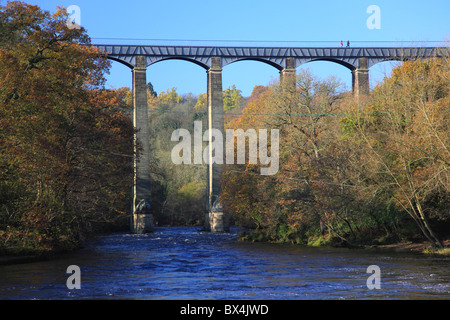 Pontcysyllte Aquädukt, World Heritage Site, in der Nähe von Wrexham und Llangollen, Nord-Wales, UK Stockfoto