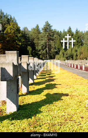 Friedhof in Palmiry in der Nähe von Warschau, Polen Stockfoto