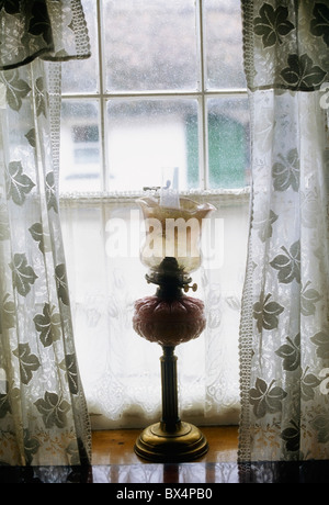 Irland, traditionelle irische Cottages, Detail - Fenster Stockfoto