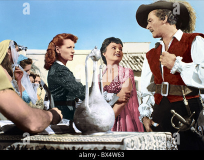 MAUREEN O'Hara, ALICE KELLEY, Errol Flynn, GEGEN ALLE FLAGGEN, 1952 Stockfoto